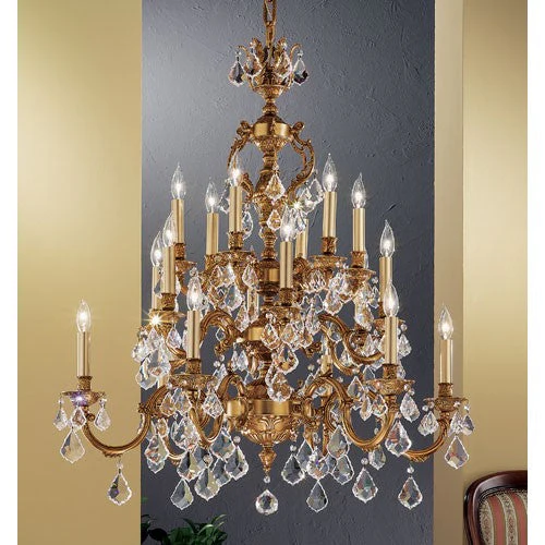 Chateau French Gold Eighteen-Light Chandelier - Image 1