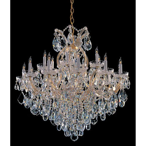 Maria Theresa Gold Nineteen-Light Crystal Chandelier - Image 1