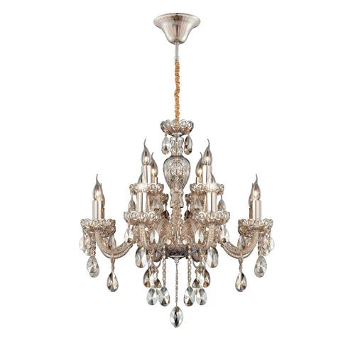 Providence Cognac Brandy 12 Light Chandelier - Image 1