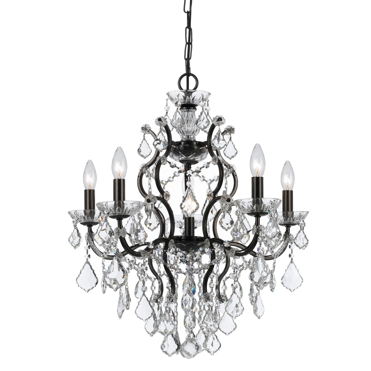 Group Filmore Vibrant Bronze Six-Light Chandelier - Image 1