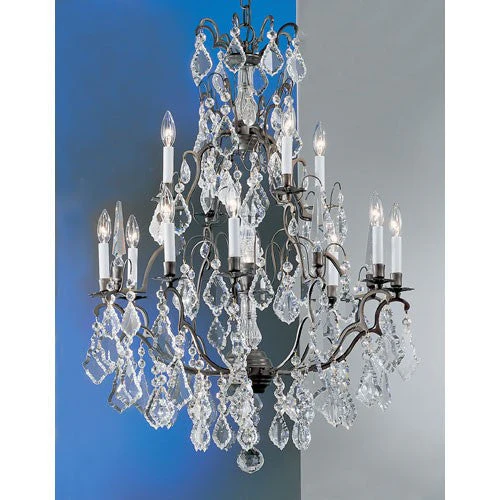 Versailles Antique Bronze Thirteen-Light Chandelier - Image 1