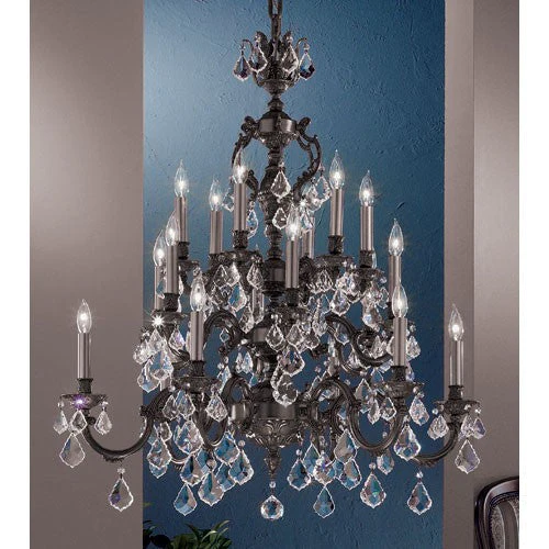 Chateau Aged Bronze Eighteen-Light Chandelier - Image 1