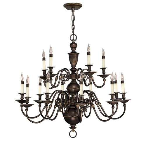 Cambridge Olde Bronze Fifteen-Light Chandelier - Image 1
