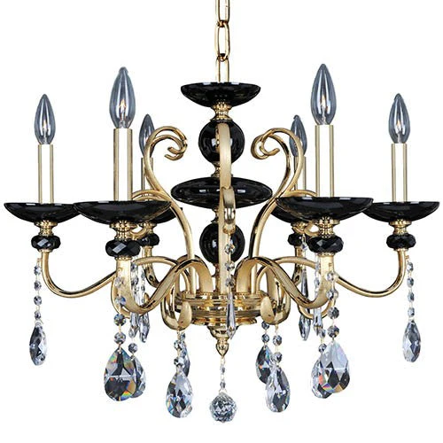 Six-Light 25.5-Inch Wide Chandelier - Image 1