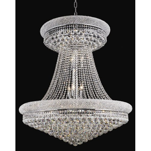 Primo Chrome Twenty-Eight Light Chandelier with Royal Cut Clear Crystal - Image 1