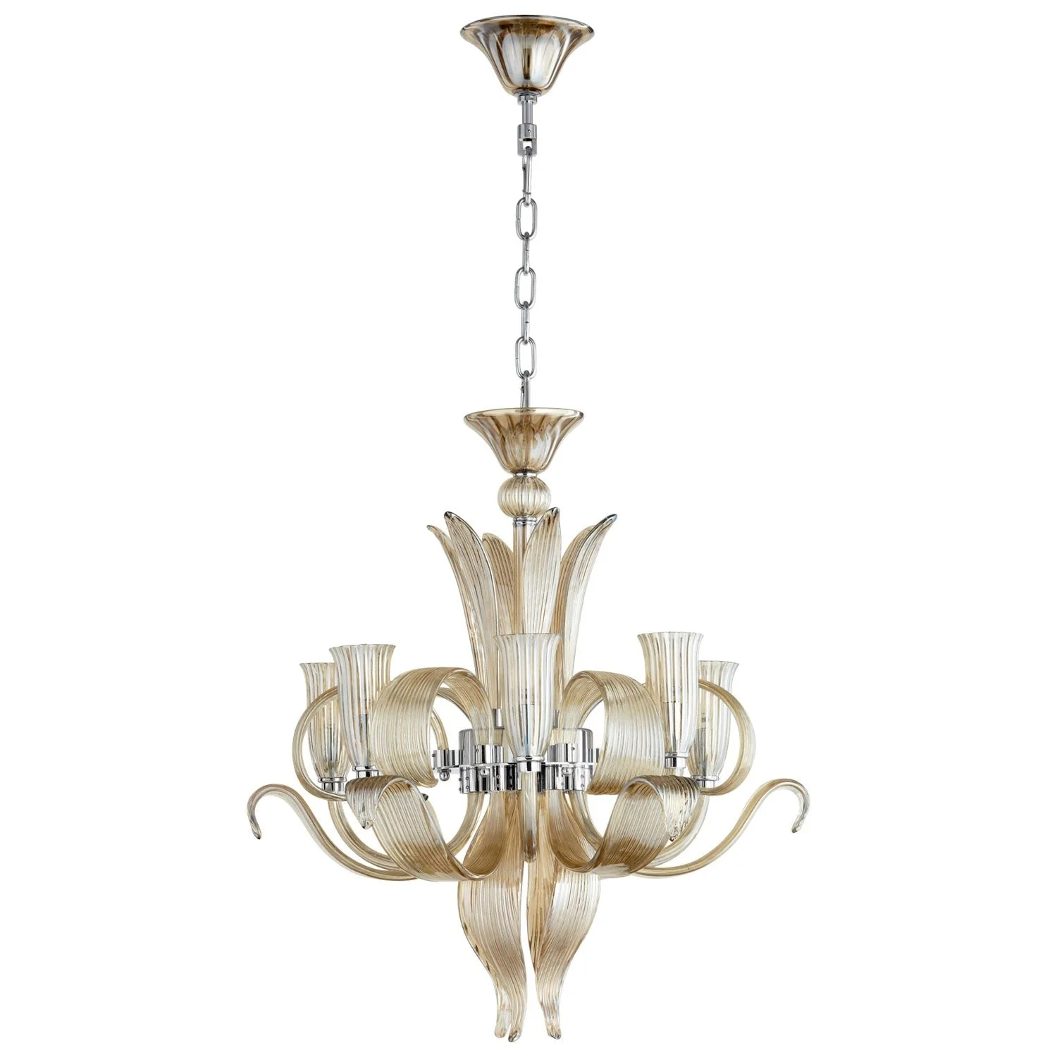 Juliana Chrome Six-Light Chandelier - Image 1