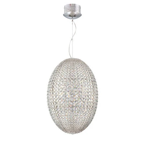 Encore Chrome 24 Light Pendant with Crystal Shade - Image 1