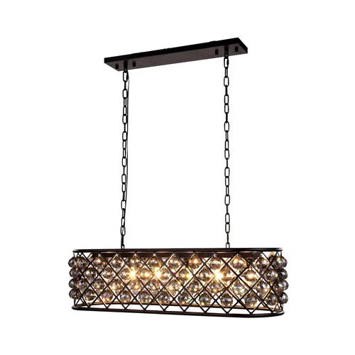 Madison Mocha Brown Six-Light Pendant - Image 1
