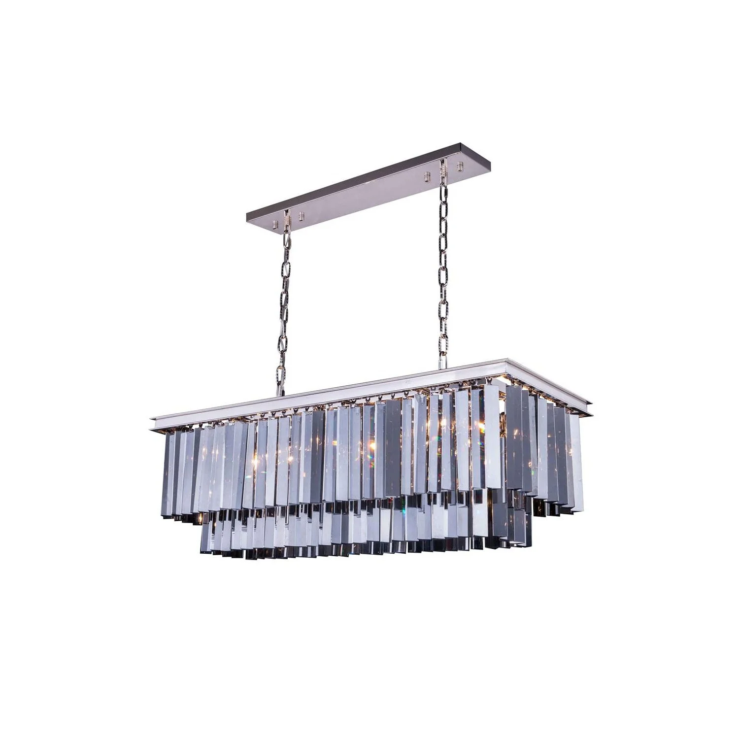 Sydney Polished Nickel Eighteen-Inch Pendant with Royal Cut Silver Shade Crystals - Image 1