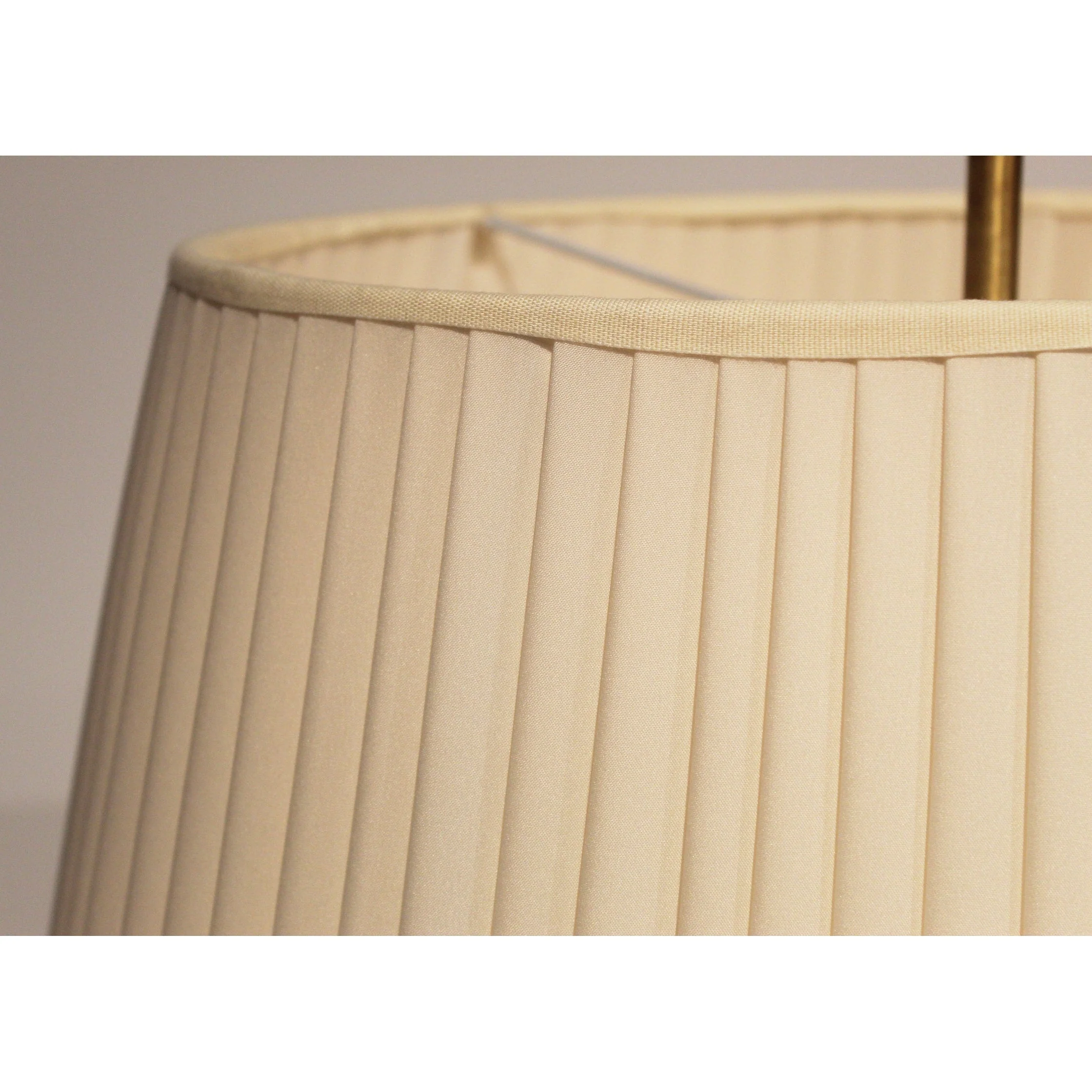 Maitland Smith Aged Brass Table Lamp with Crystal Insert - Image 3
