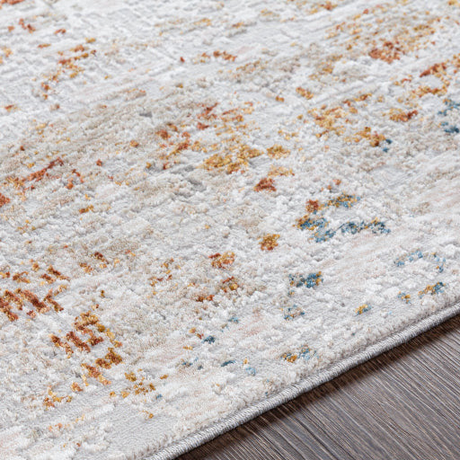 Surya Rugs Carmel Collection Light Gray, Off White, Gray, Mustard, Brown, Blue & Brick Red Area Rug CRL-2311 - Image 3