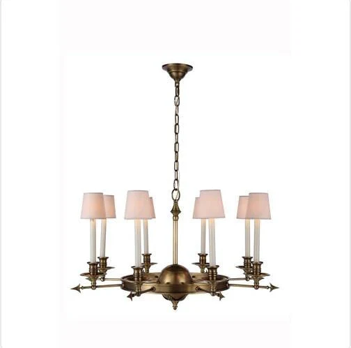Burnished Brass Chandelier - Image 1