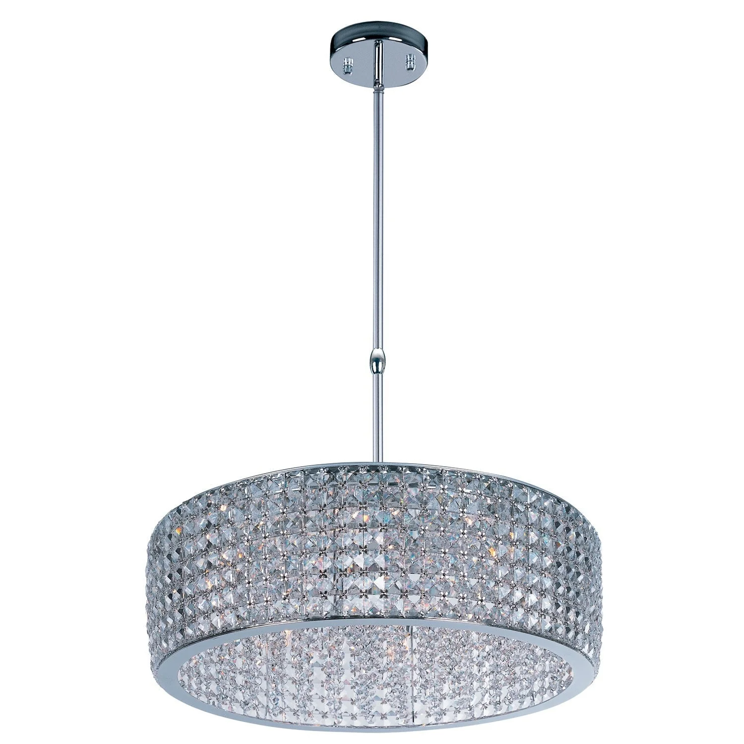 International Vision Polished Chrome 12-Light Single Pendant - Image 1
