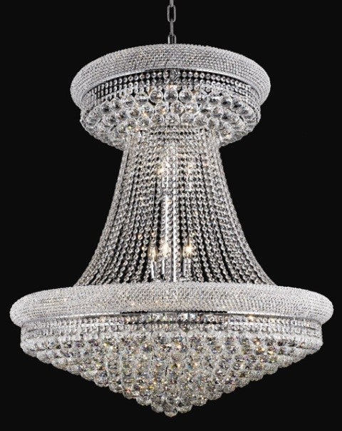 28 Light crystal chandelier dress with crystal ball chrome plated - Image 1