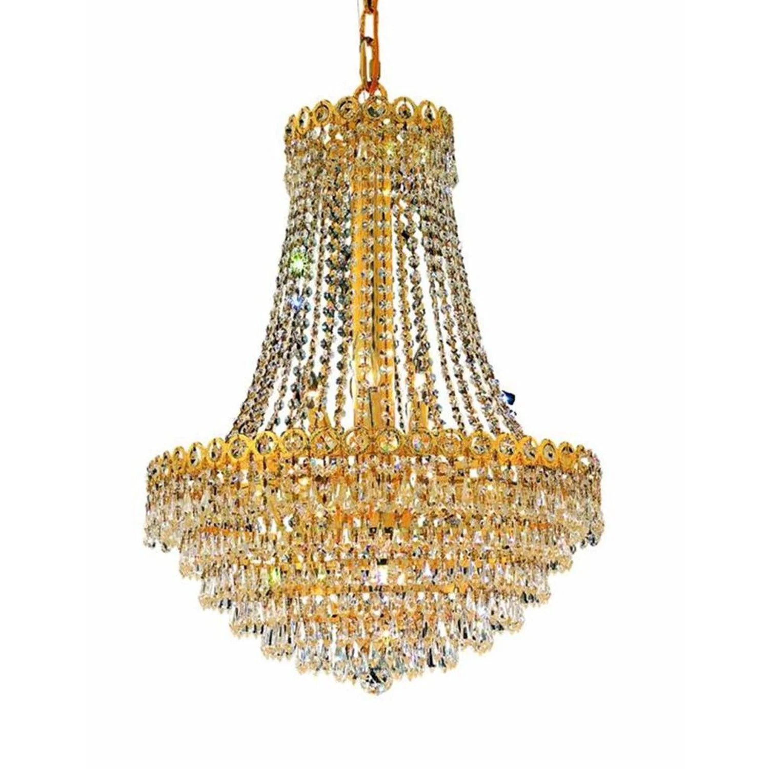 Twelve-Light 20-Inch Chandelier with Royal Cut Clear Crystal - Image 1