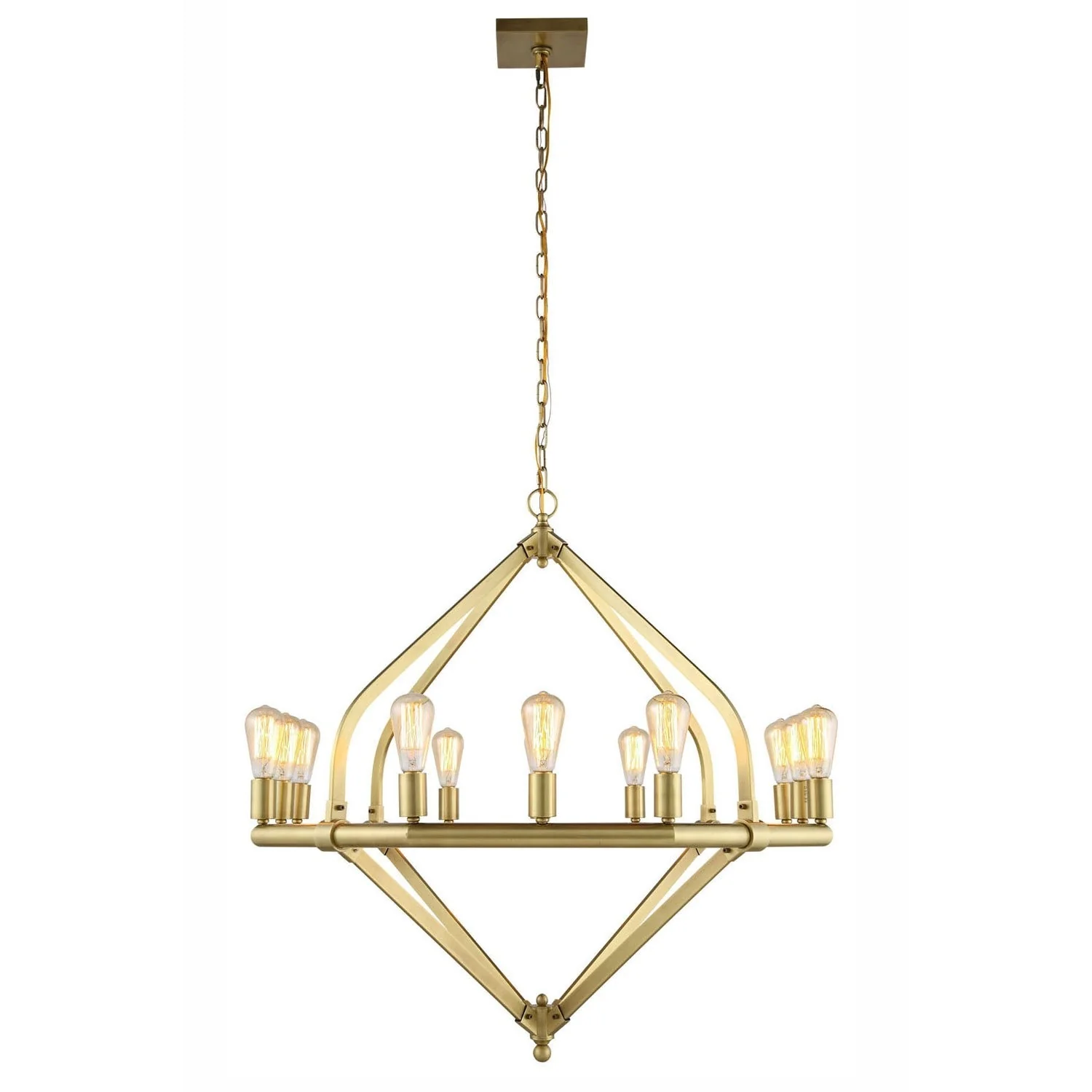 Illumina Burnished Brass Twelve-Light Chandelier - Image 1