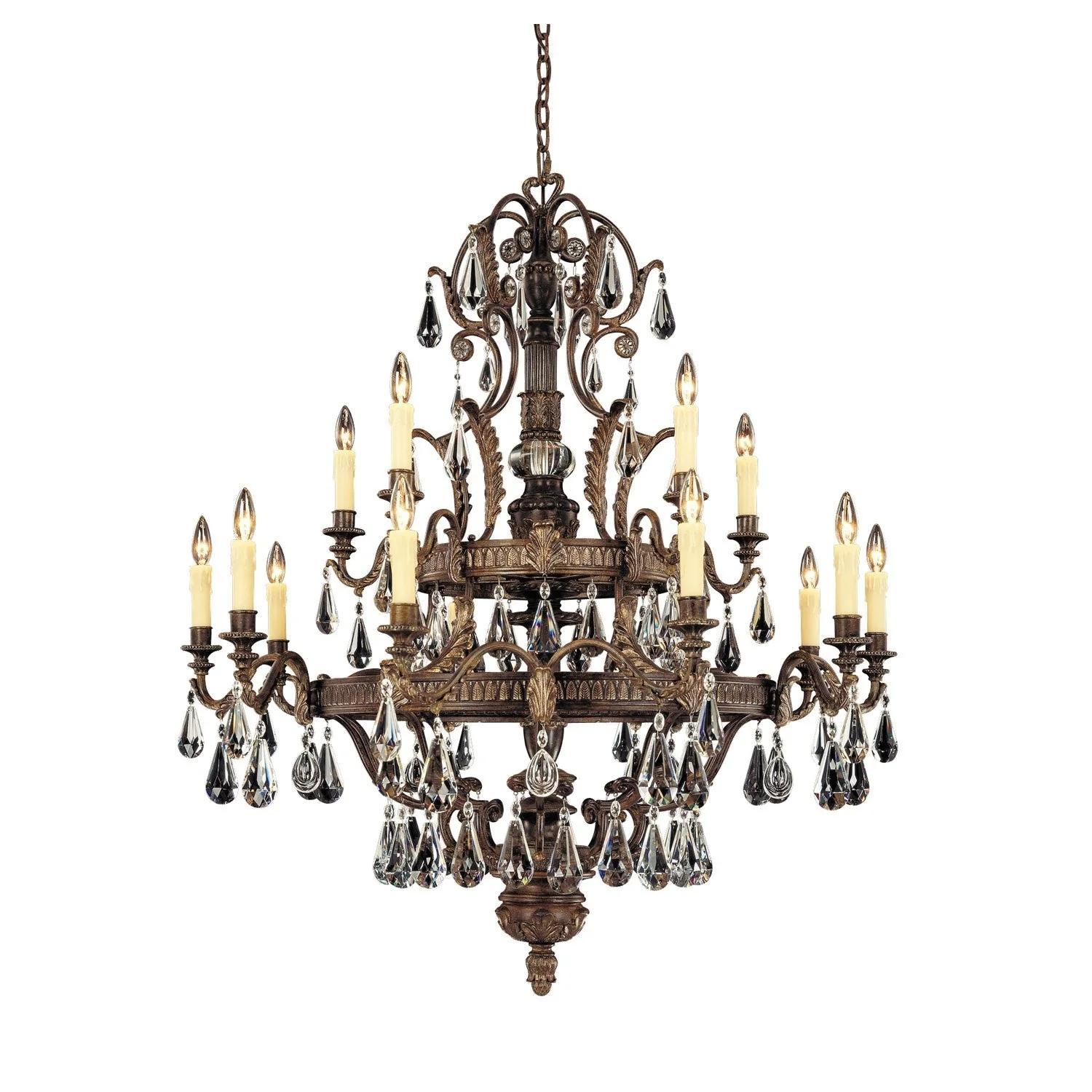LArt du Luminaire Moroccan Bronze Fifteen-Light Chandelier - Image 1
