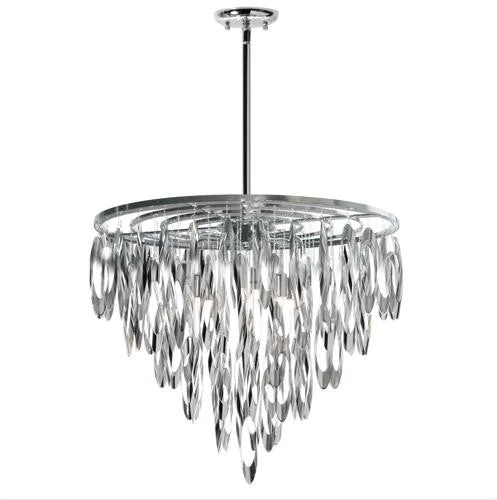 Chrome Eight Light Chandelier - Image 1