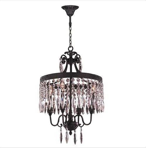 Brass Four-Light Chandelier - Image 1