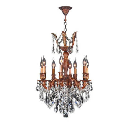 Gold Eight-Light Chandelier - Image 1