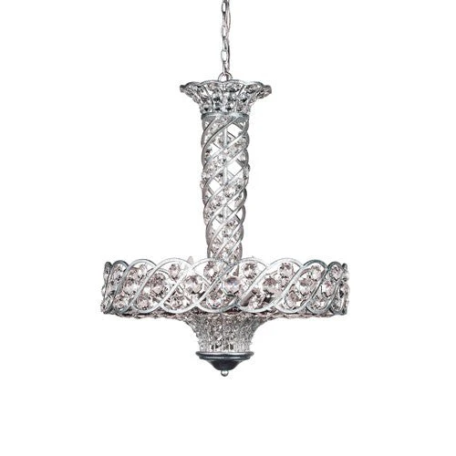 Catara Silver Leaf Nine-Light Pendant - Image 1
