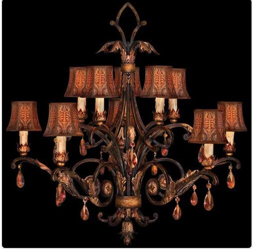 10-Light Chandelier in Bronzed Sienna Finish - Image 1