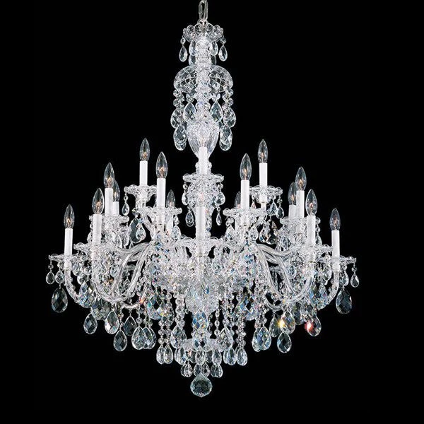 Polished chrome 20 Light Bohemian crystal Chandelier - Image 1