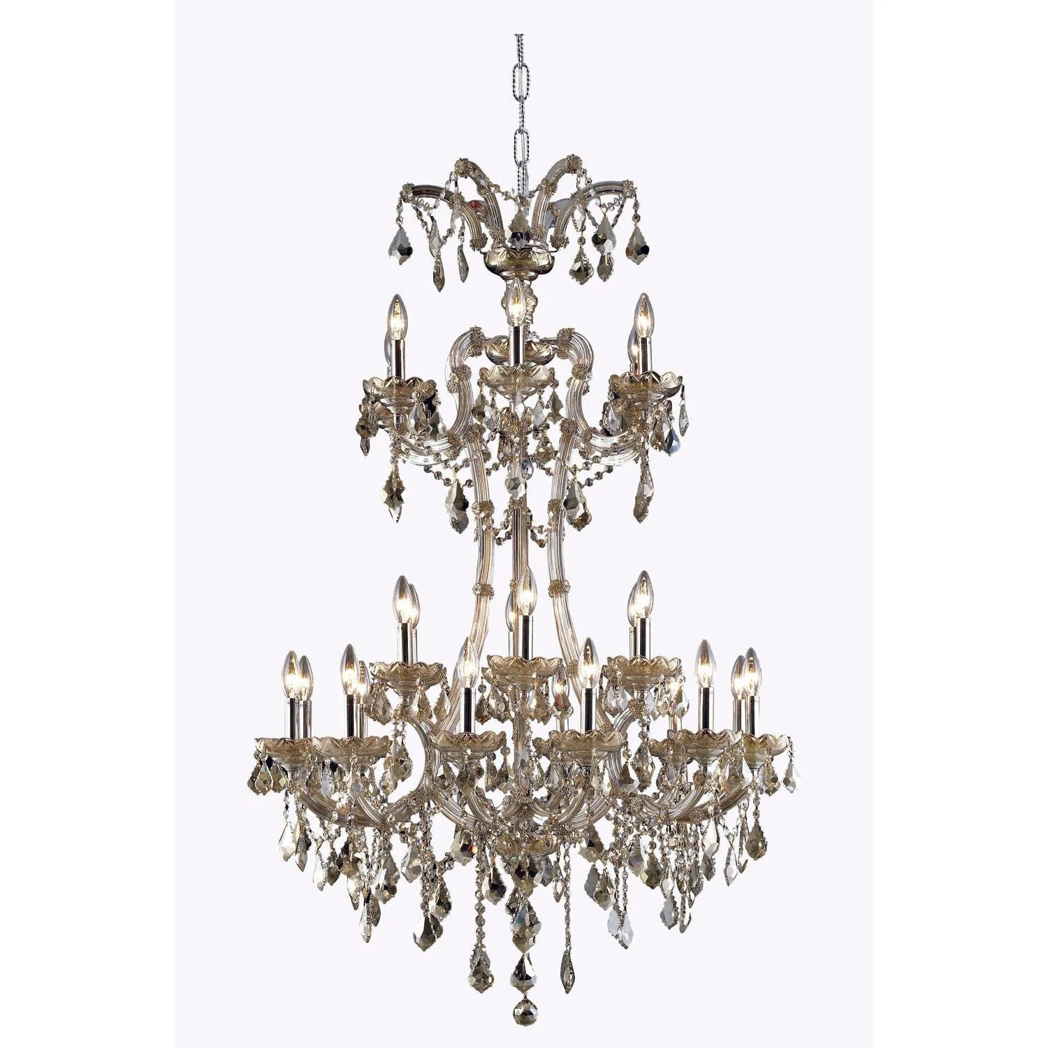 Golden Teak 24 Light 50-in Chandelier - Image 1