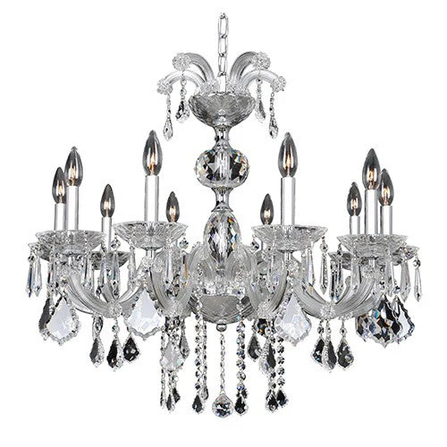 30-Inch Wide Chandelier with Firenze Clear Crysta - Image 1