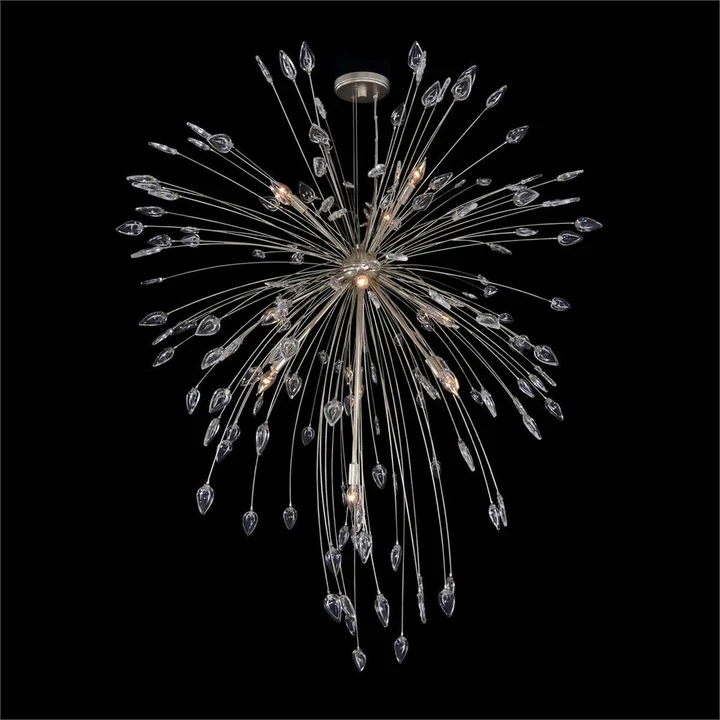 Crystal Constellation Ten-Light Pendant – Silver