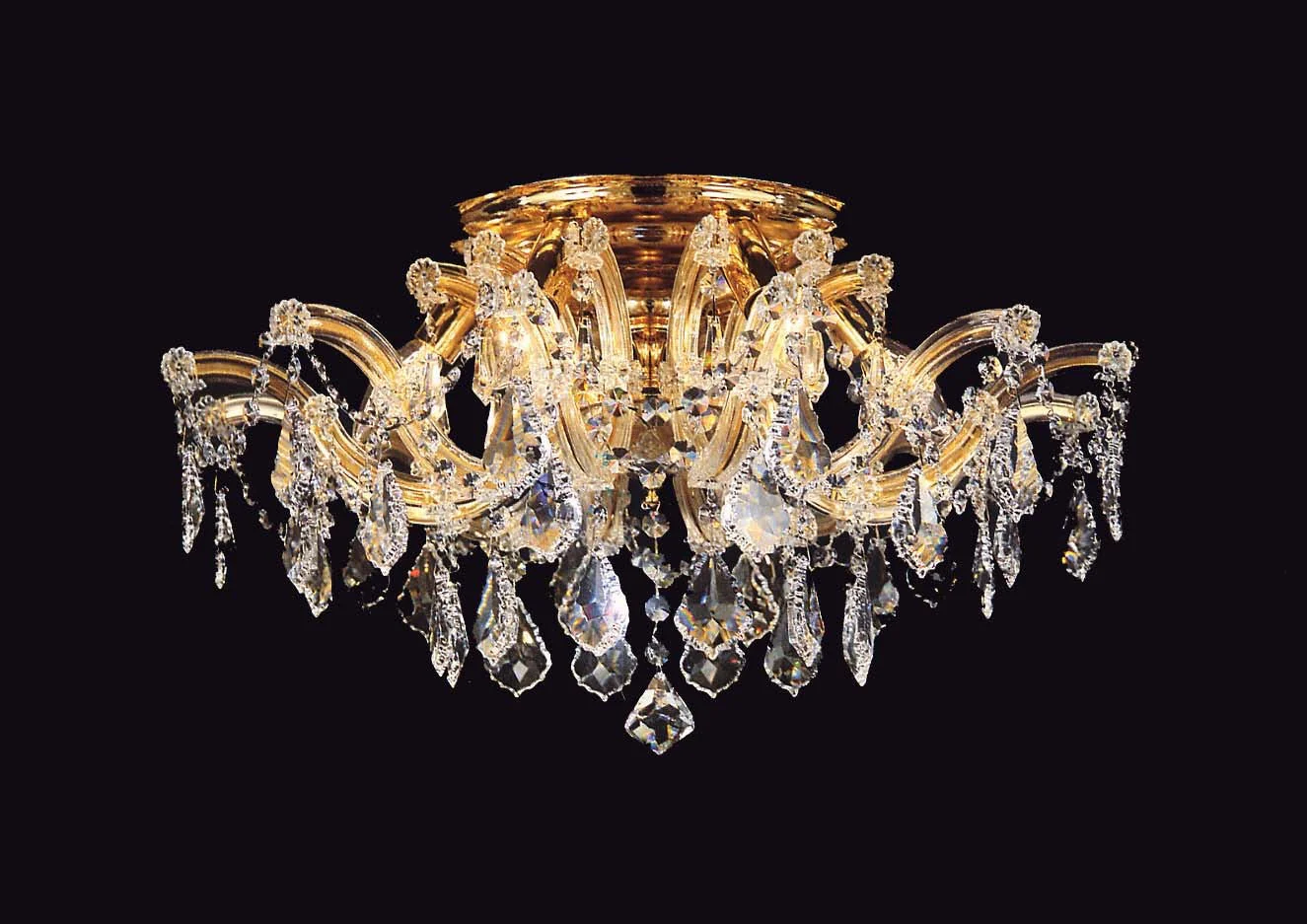 4 Lights Maria Theresa crystal chandelier dressed with clear crystal - Image 1