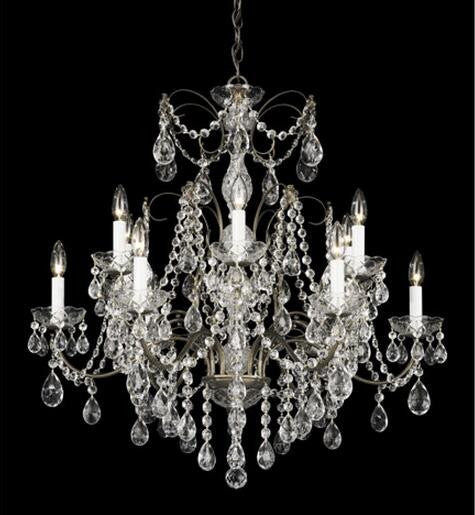 12-Light Clear Heritage Handcut Crystal Chandelier - Image 1