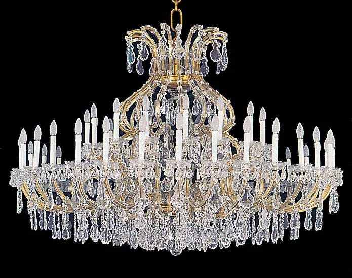 49 Lights Maria Theresa crystal chandelier dressed with clear crystal - Image 1
