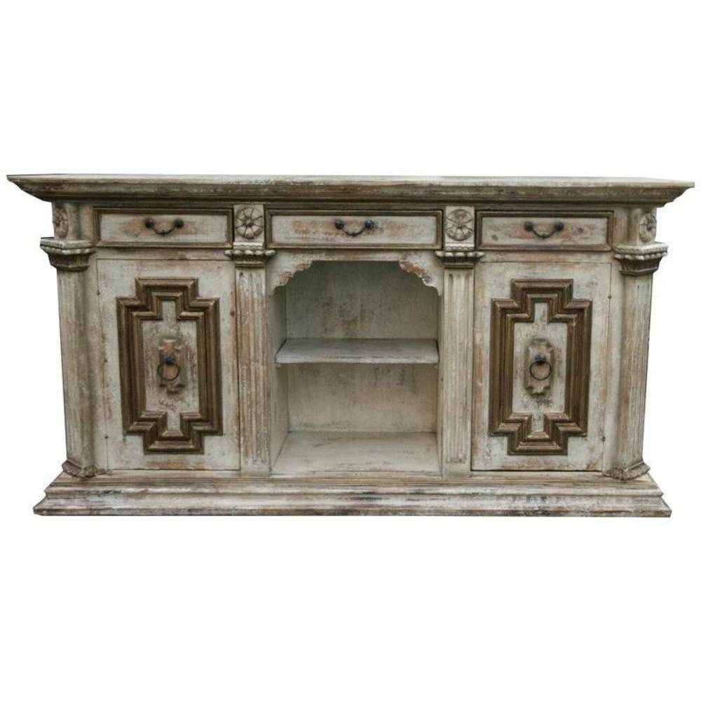 Casa Bonita Peruvian Hand-Painted Carved Wood Romano Buffet - Image 1