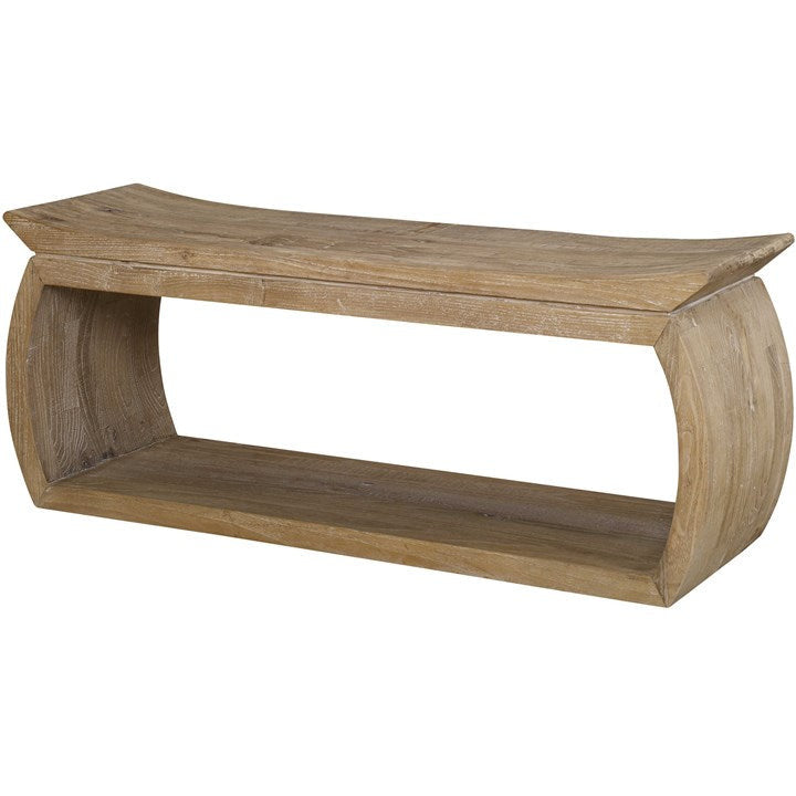 Uttermost Connor Reclaimed Wood Rustic Modern Bench - Image 3