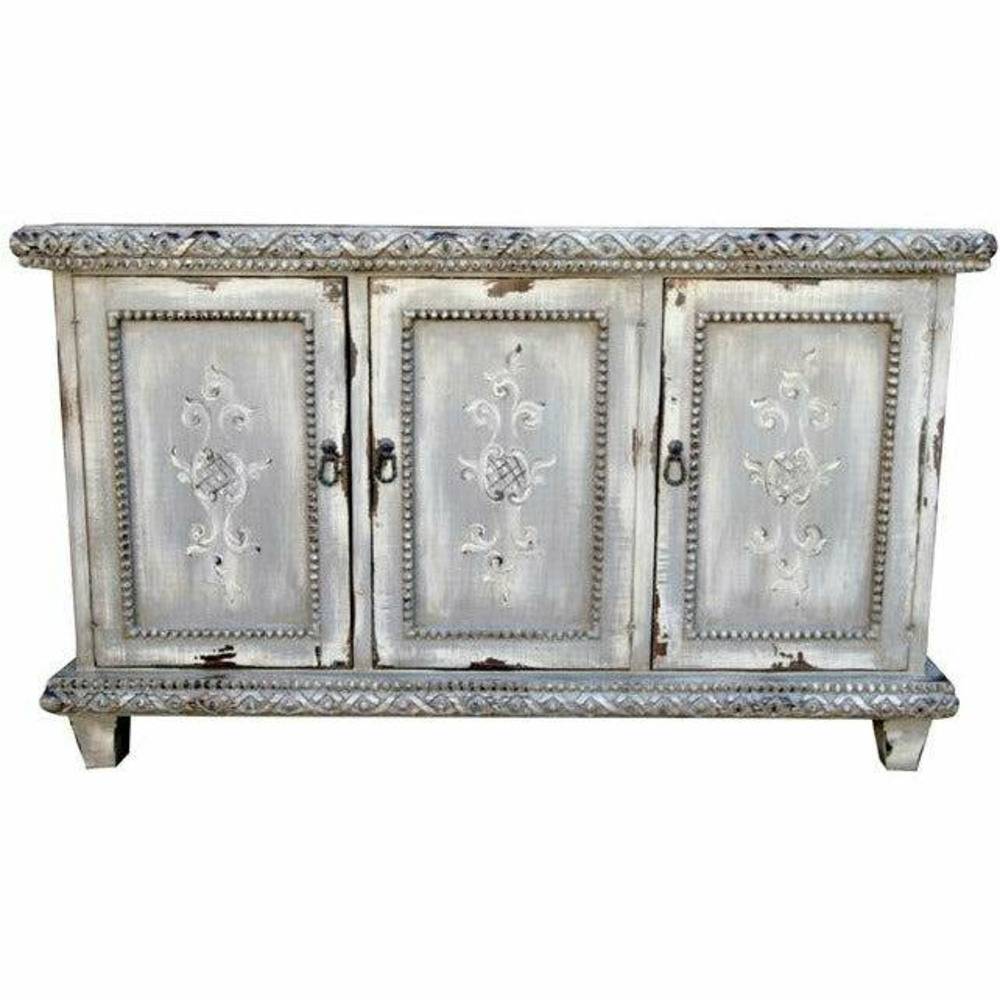 Casa Bonita Peruvian Hand-Painted Carved Wood Elegant Buffet - Image 1