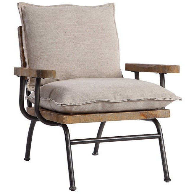 Uttermost Declan Industrial Farmhouse Accent Chair - Image 3