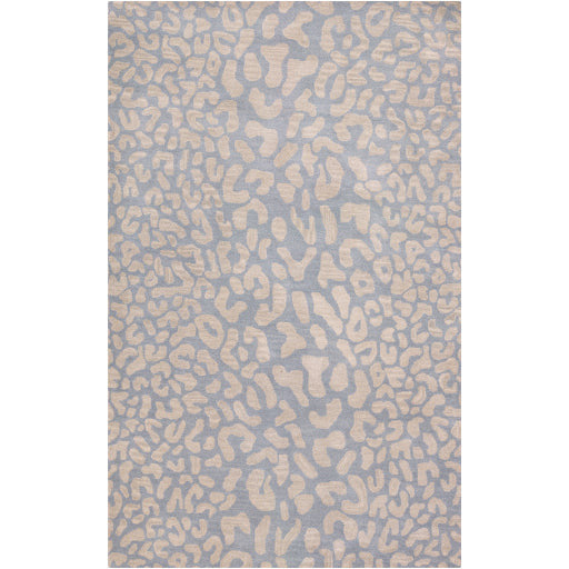 Surya Rugs Athena Collection Slate & Taupe Leopard Animal Print Area Rug ATH-5001 - Image 1