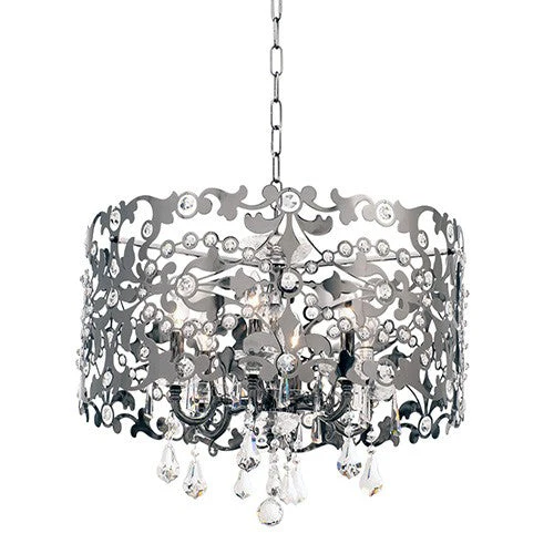 Black Pearl Six-Light Chandelier with Swarovski Elements Crystal - Image 1