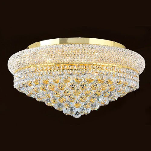 Corp Empire 12-Light Gold Finish with Clear-Crystals Ceiling-Light - Image 1