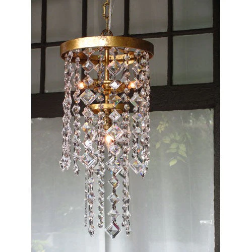 Lucia Antique Gold Leaf Three-Light Pendant - Image 1