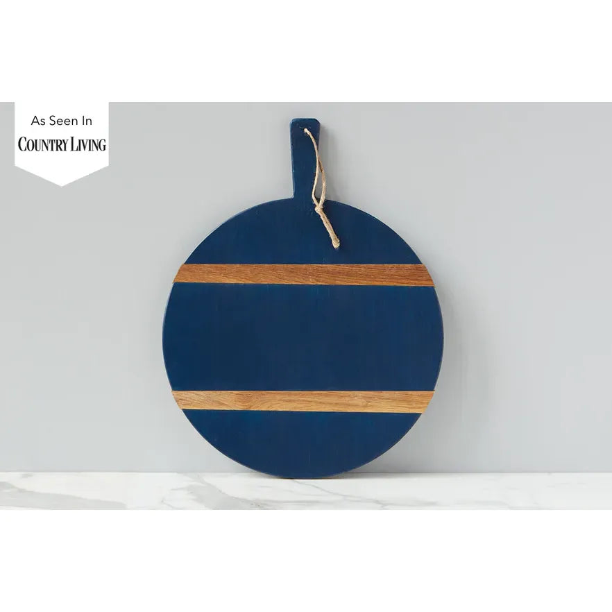 etúHOME Mod Charcuterie Cheese Board, Medium Round, Navy Blue ~ IN-STORE PURCHASE ONLY