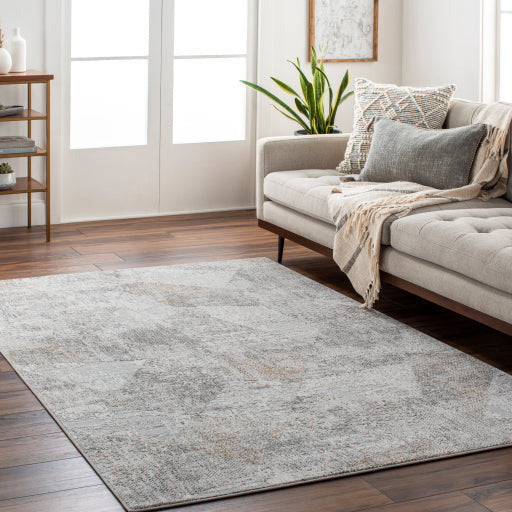 Surya Rugs Carmel Collection Light Gray, Off White, Gray & Taupe Area Rug CRL-2303 - Image 1