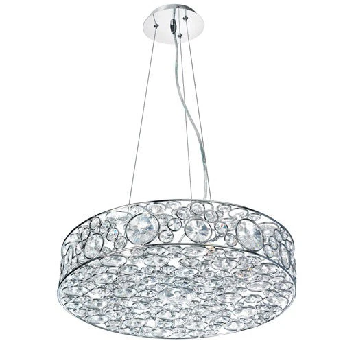 Polished Chrome Six-Light Pendant - Image 1