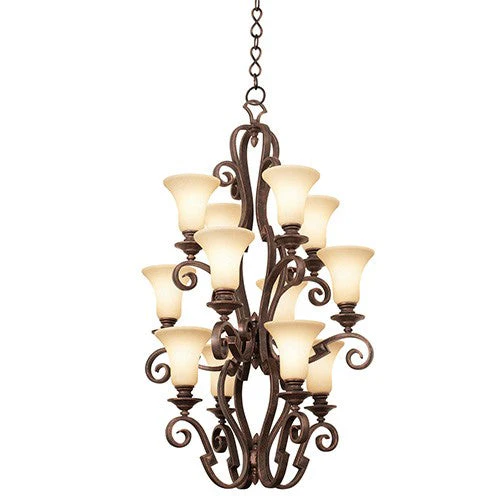 Copper Claret 12-Light Foyer Pendant - Image 1