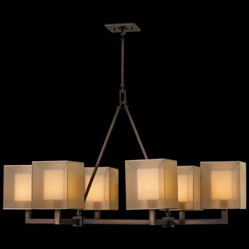 Quadralli Six-Light Chandelier in Bourbon Finish - Image 1