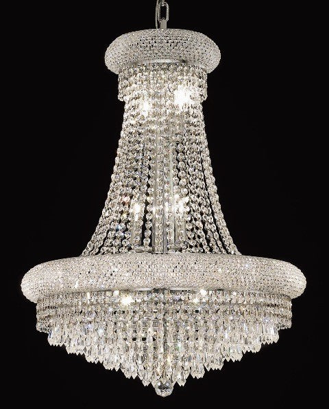 14 Light Crystal chandelier in chrome finish - Image 1