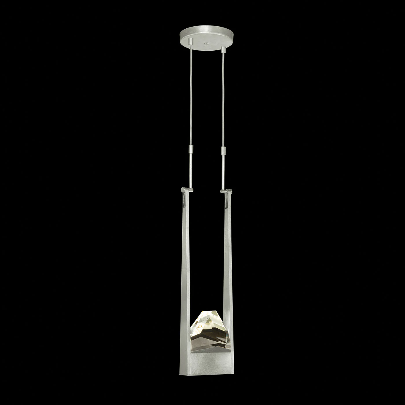 Fine Art Strata 7.5" Single Drop Round Pendant - Image 1
