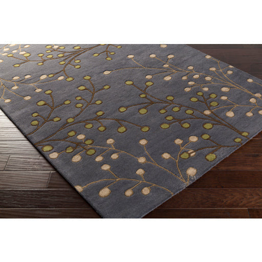 Surya Rugs Athena Collection Denim, Dark Blue, Light Blue, Light Beige & Grass Green Area Rug ATH-5125 - Image 3