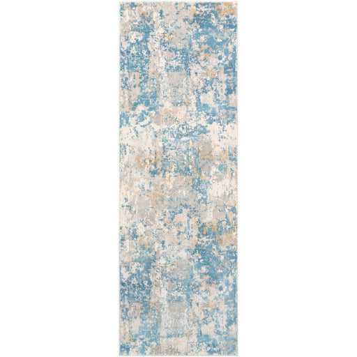Surya Rugs Aisha Collection Light Blue, Mustard, Light Gray & Off White Area Rug AIS-2302 - Image 2